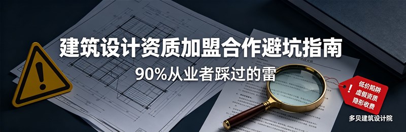 建筑设计资质加盟合作避坑指南！